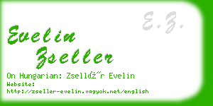 evelin zseller business card